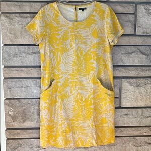 For Cynthia Yellow and Cream Dress